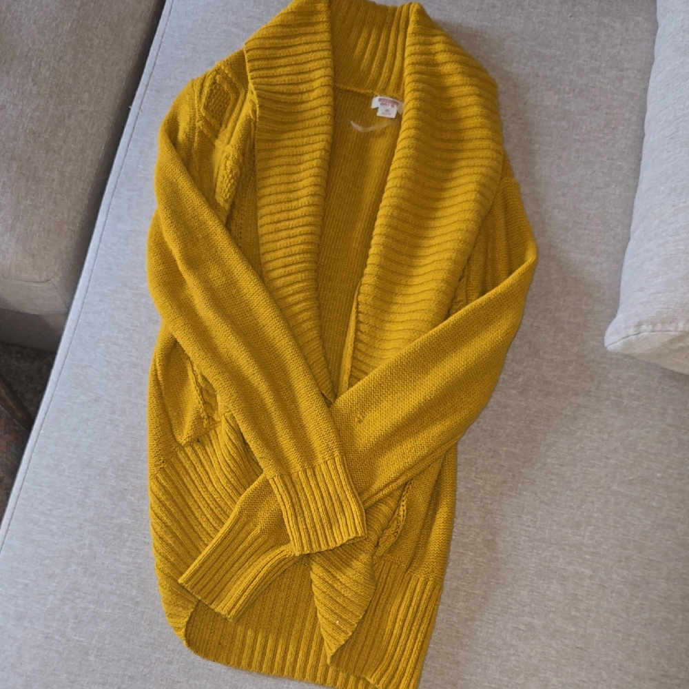 Mossimo Supply Co. Mustard Cardigan